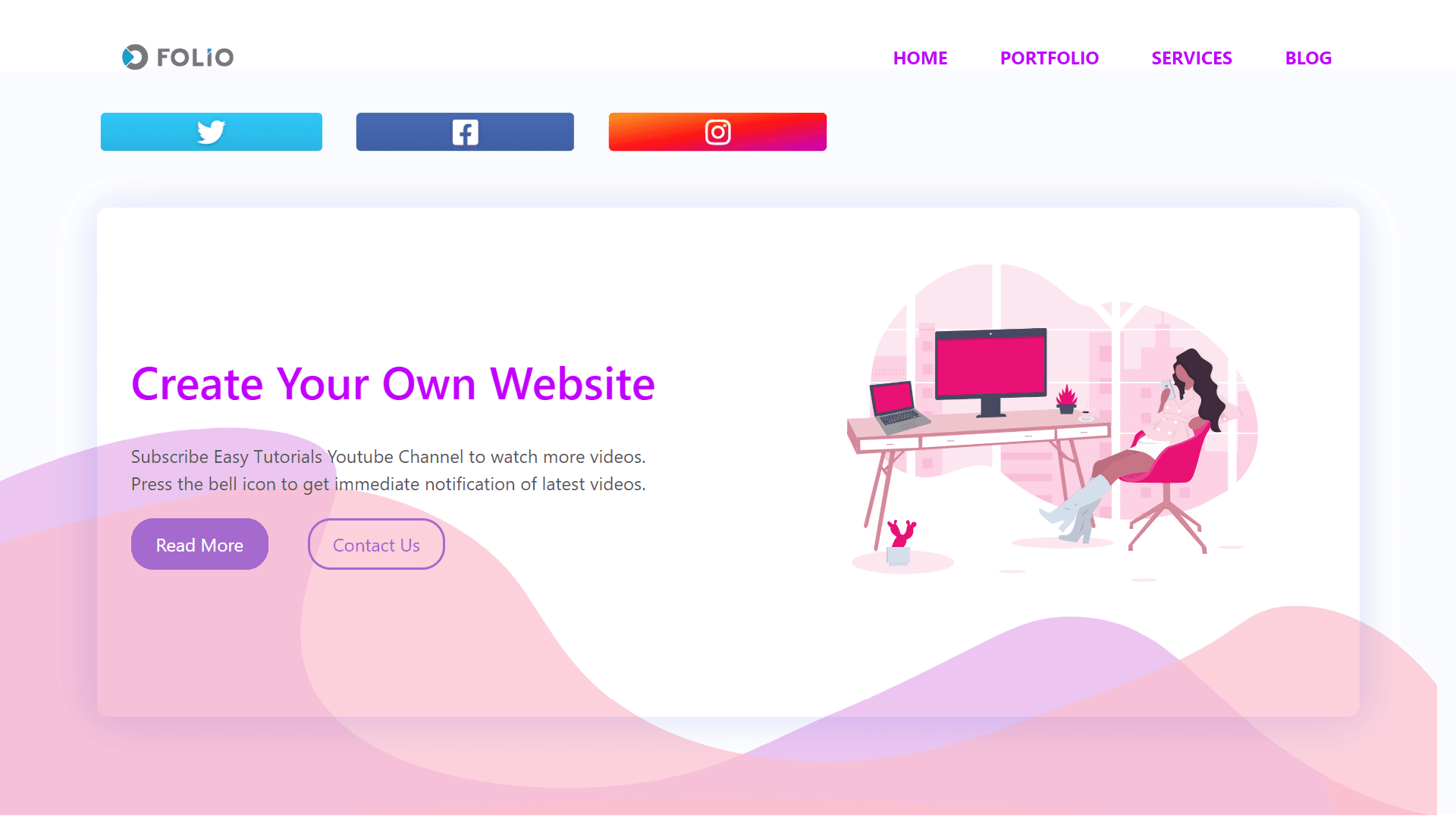 Creative website design featuring responsive and engaging elements